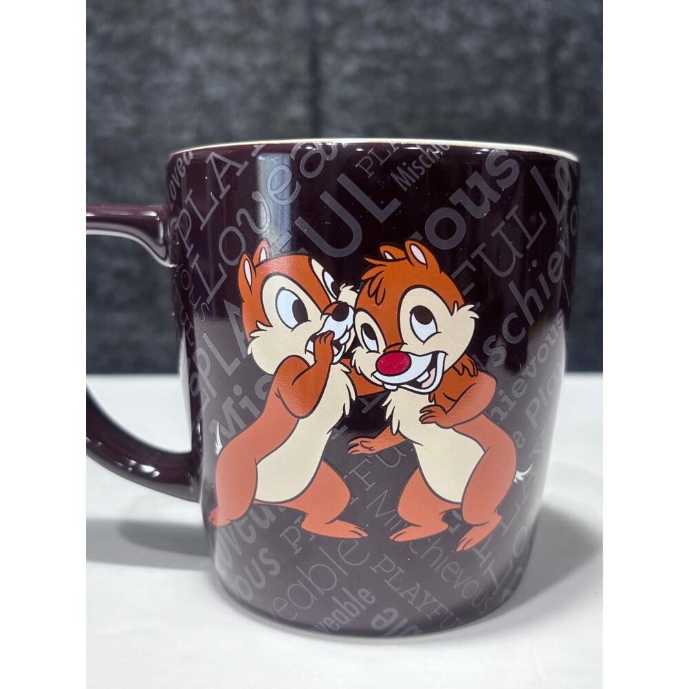Disney Parks Chip Dale 3D Mug Coffee Cup Brown